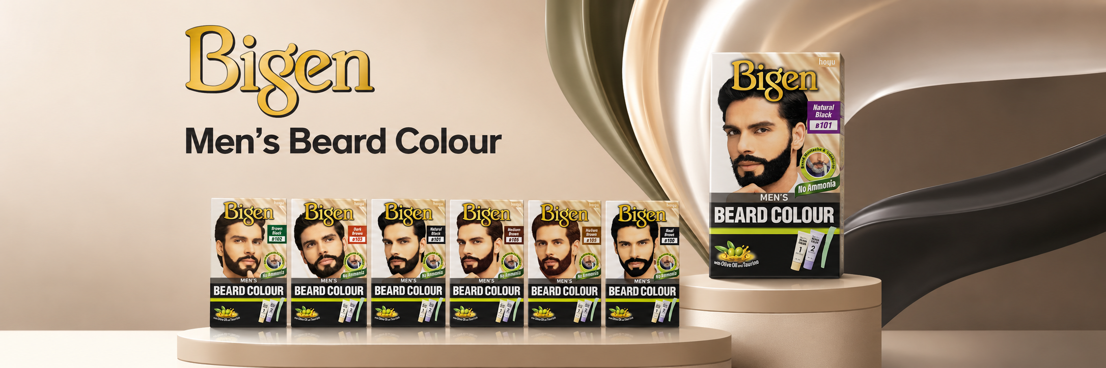 Bigen Men's Beard Colour 